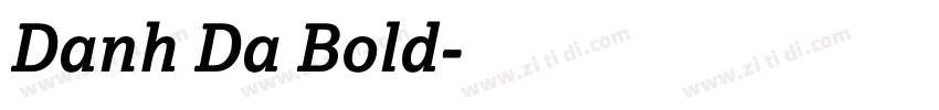 Danh Da Bold字体转换